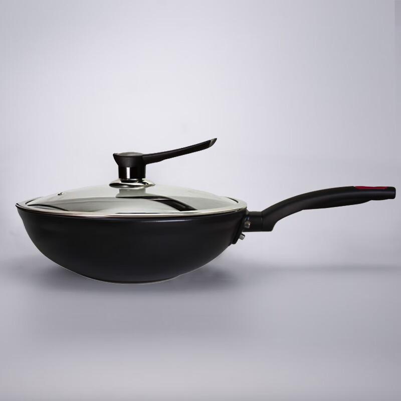 Jiadun JDCG33S Ceramic Flat-Bottom Wok