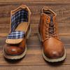 Men's Boots Male Men Fur Winter Spring Autumn Ankle Boots Leather Mens Shoes Man Boots for Men