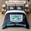 Custom Bedding Set Wigan Warriors Pattern, Print Name Text 1 Duvet Cover Plus 2 Pillowcases Home Textile