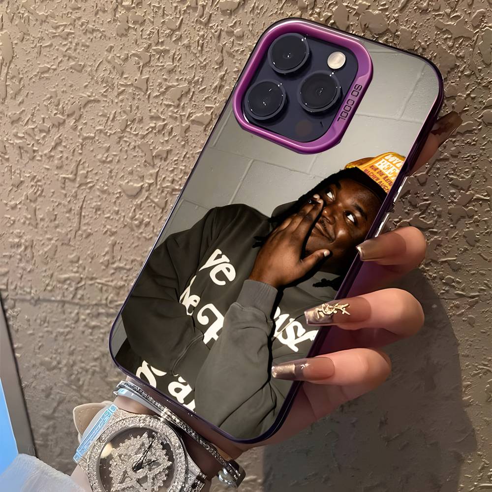 

L-Lucki Rapper Gemini For iPhone 17,16,15,14,13,12,11,Mini,Pro,E,SE4,XS,MAX Purple Shockproof Candy Matte Cover iPhone17Promax