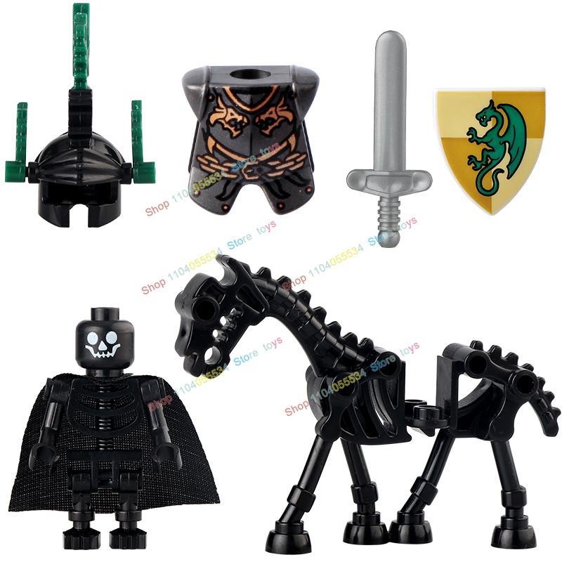 

AX9815 AX9816 Средневековый Рыцарь Рыцарь-Скелет Щит Копье Доспехи Кирпичики Конструктора Оружие Аксессуары Игрушки-Пазлы