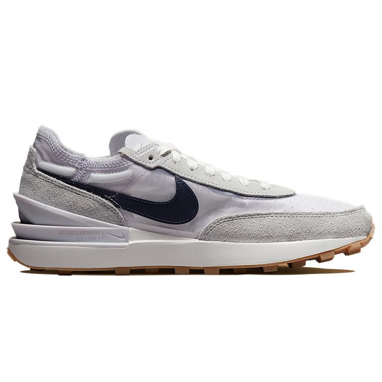 Nike Waffle One Iris Whisper Gum Women Sneakers White Grey-Fog Gum-Light-Brown DN4696-501