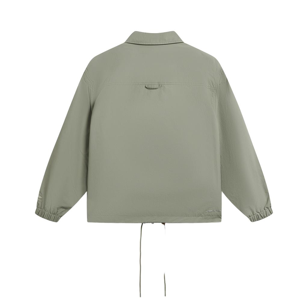 Série Estilo de Vida Esportivo Li Ning Corta-vento Repelente à Água Protetor Solar Casal Corta-vento Unissex Roupa Exterior AFDWJ25-5