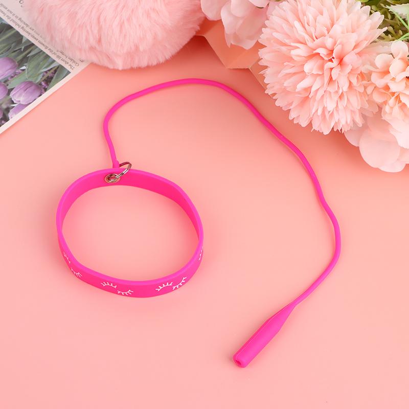 Silica Gel Wrist Strap Silicone Grafting Eyelash Tweezers Bracelet Wrist Strap Makeup Tool For Girl