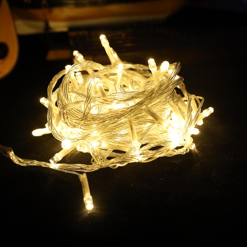 Outdoor LED Starry String Lights for Wedding, Birthday, and Holiday Decorations - Flashing Colored Atmosphere Lights