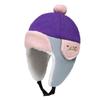 Fleece Lining Kid Earflap Hat Windproof Ear Protector Cap New Ear Warm Beanie  Cold Weather