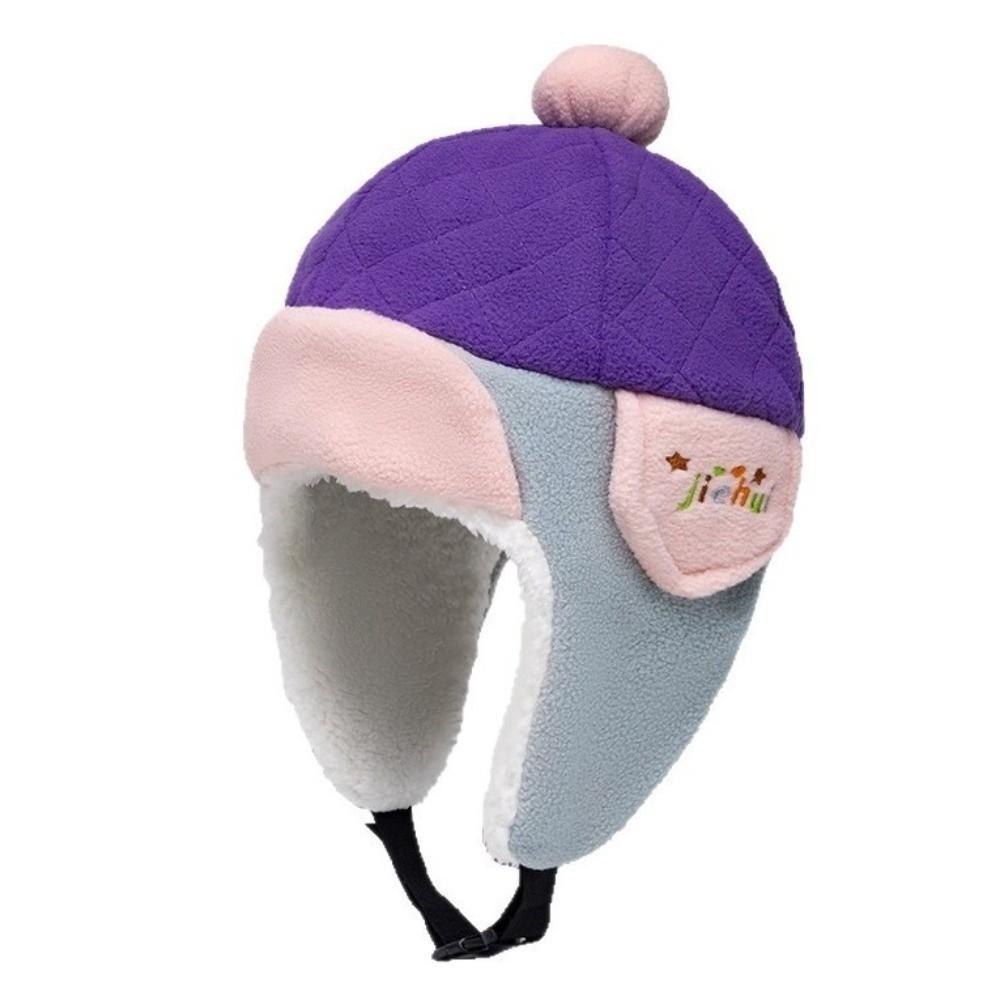 Fleece Lining Kid Earflap Hat Windproof Ear Protector Cap New Ear Warm Beanie Cold Weather