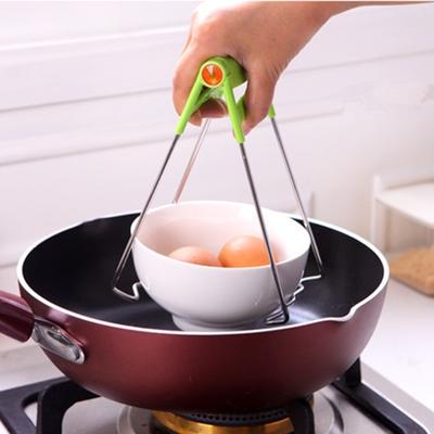 Neue Universal Küche Edelstahl Faltbare Hot Dish Platte Schüssel Clip Töpfe Greifer Geschirr Halter Cla