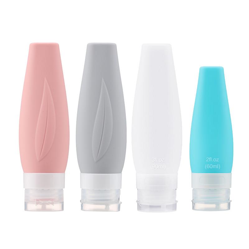 Travel Portable Bath Wash Silicone Bottle Cosmetic Lotion Storage Bottle Silica Gel Packaging Bottle Suit