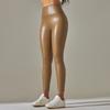 European and American Sexy PU Leggings Plus Size Color Leggings Pants Sports High Waist Thin Leather Pants