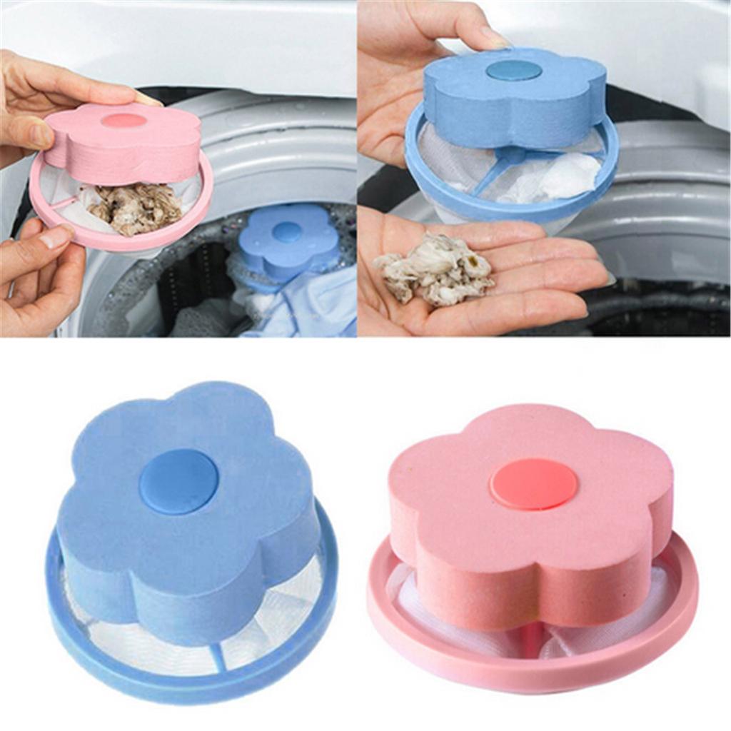 Pet Hair Remover for Washing Machine Floating Pet Fur Catcher Laundry Lint