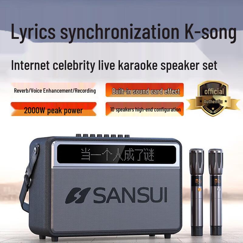 Sansui G12 Portable Bluetooth Karaoke Speaker