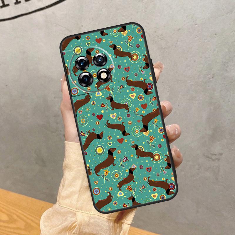 Dachshund Dog Case For OnePlus 15 15R 13R 13 13T 12 12R 11 10 9 Pro 10T Nord 5 CE 4 2 3 Lite N20 N30 Cover