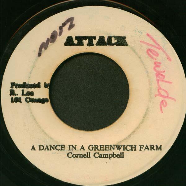 7inch Record CORNELL CAMPBELL - A Dance In A Greenwich Farm NONE Attack 1975 Jamaica Reggae, Ska & Dub Used