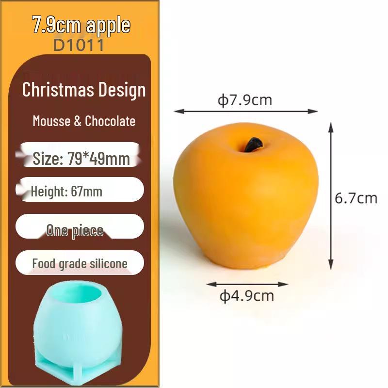 Silicone Christmas Sleigh Mold: Food-Grade Chocolate Shells for Fun Festive Cake and Mousse Decorations