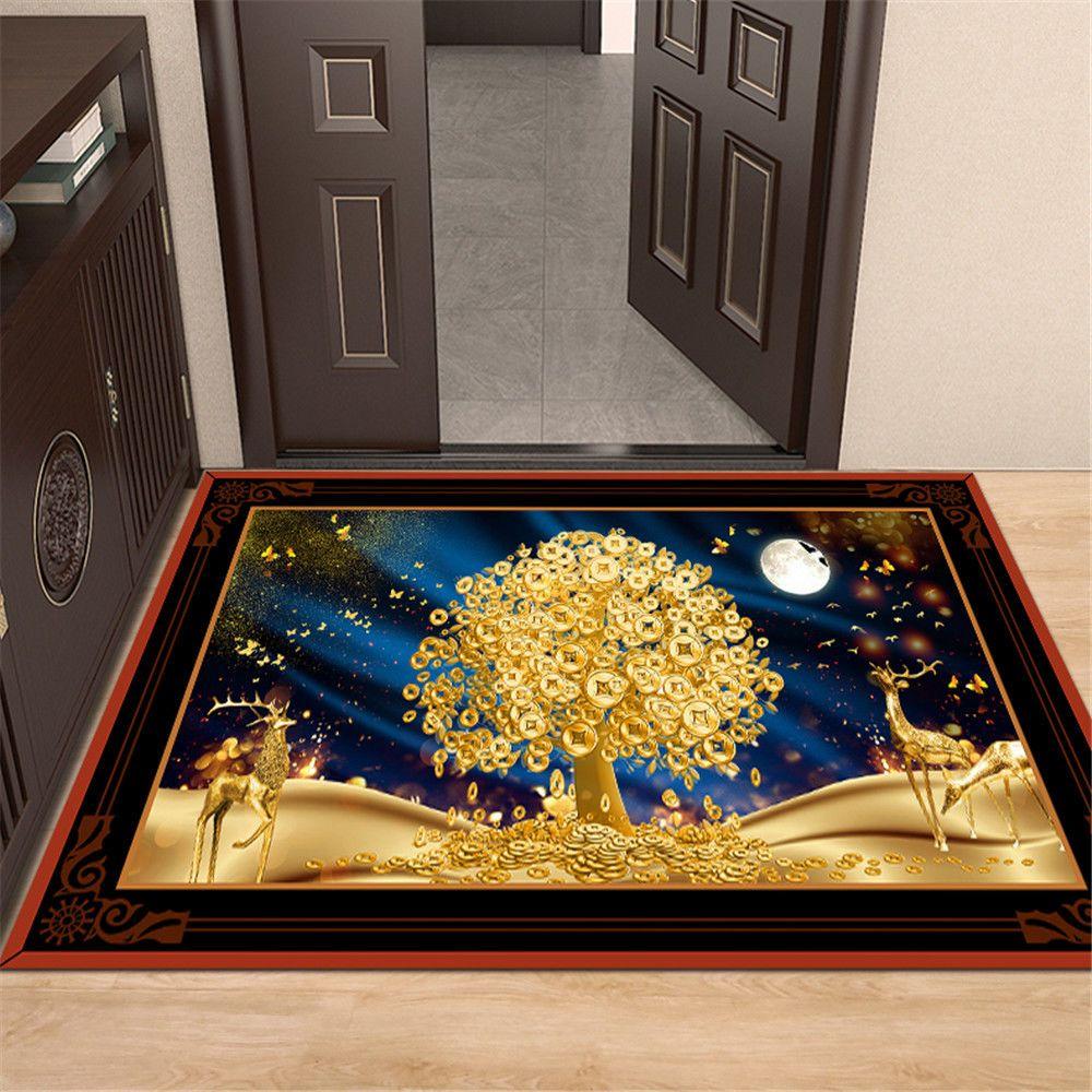 Entrance Mat Floor Mats Non-Slip Back Rubber Welcome Doormat Bathroom Kitchen Mat