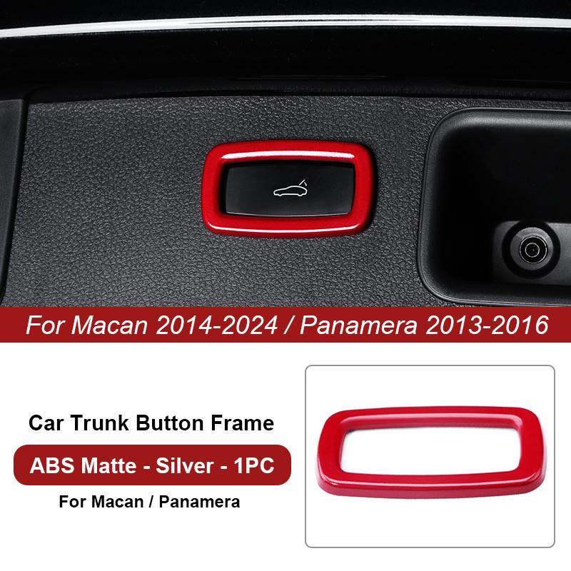 Car Trunk Switch Button Trim Frame Sticker For Porsche Cayenne Macan Panamera 2013 2014-2016 2018      2024