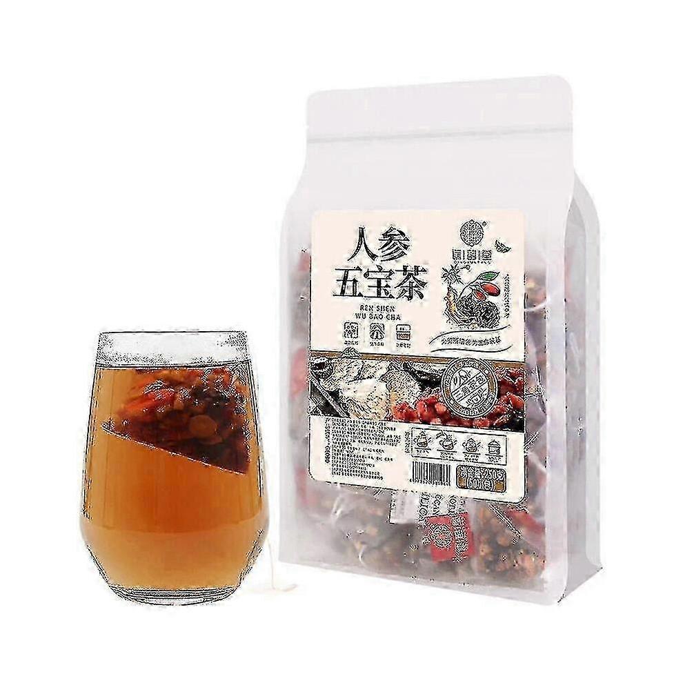(1 Sacchetto 50 Pezzi) 20-150 pezzi Tè alle Cinque Delizie di Ginseng Tè alle Erbe 250g