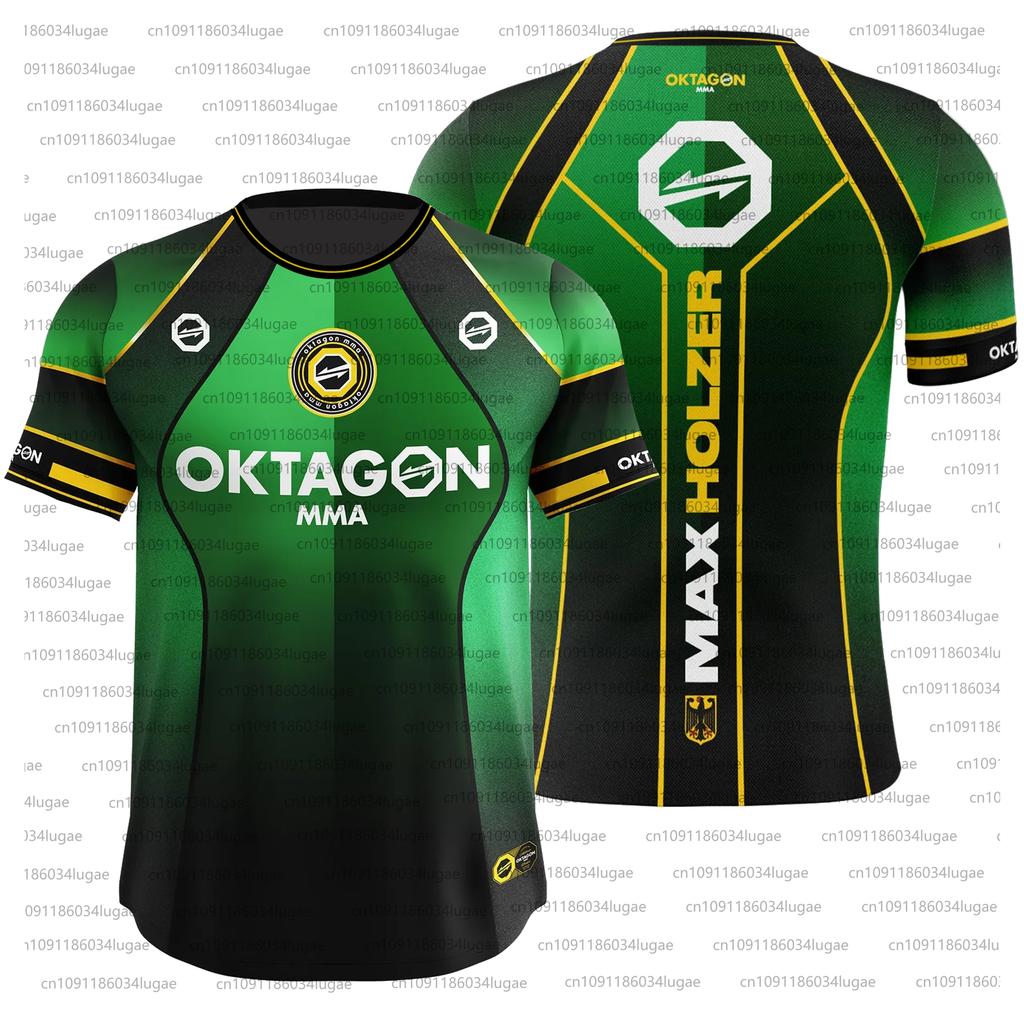 2025 Summer Print OKTAGON Fighting Fighter Fans Uniform Men Women Breathable Round Neck Short Sleeve Man Casual T-shirt Jersey