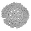 4pcs Cotton Thread Woven Drink Coasters with Tassel Round Pure Color Elegant   Lipstick Pot Pads Mats