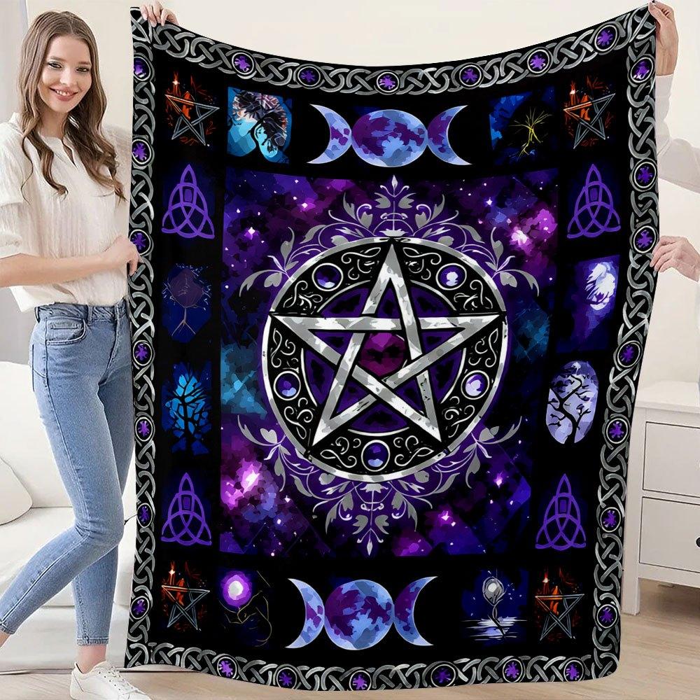 1pc Lightweight Flannel Small Throw Blanket, Office Nap Shawl Blanket, Home Sofa Lap Blanket for All Seasons