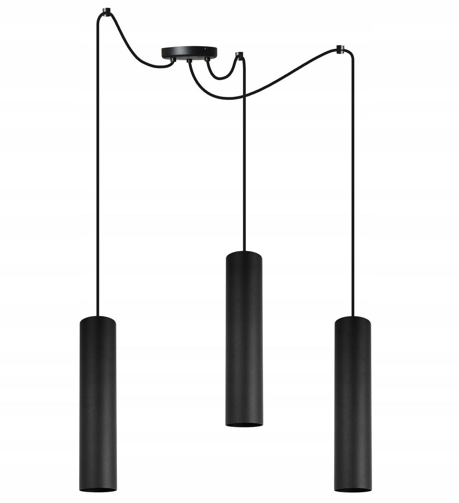 MODERN CEILING HANGING LAMP BLACK LED LAMP