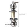 Aluminum Alloy Round Door Knobs Rotation Lock Knobset Handle Metal Door Knob With Key For Bedrooms Living Rooms Bathrooms