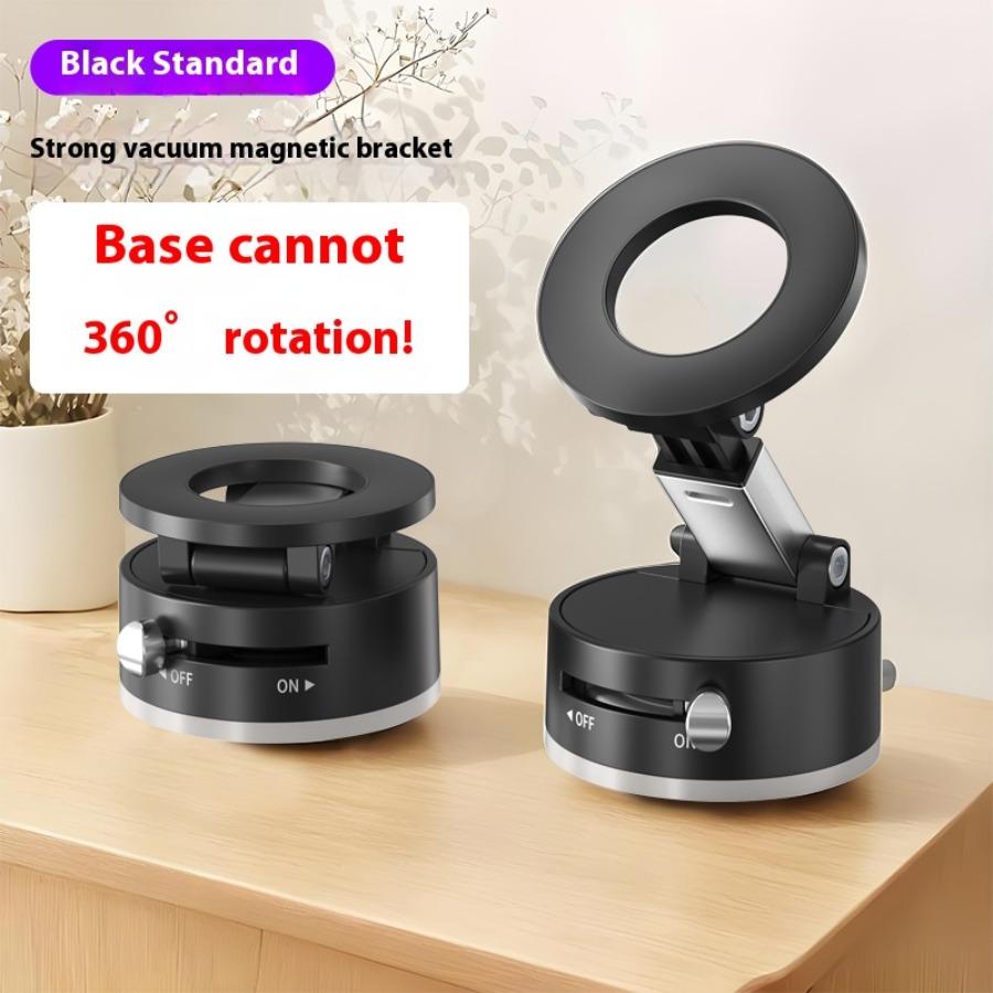 Nastavitelný a skládací magnetický držák na telefon, silný magnet, přísavkový držák pro palubní desku, koupelnové obklady, sklo