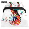 Hummingbirds Bedspread Cover Kit Tropical Flowers Nature Blooms Bed Cover Kit Tropical Birds Theme Queen Dimension Size 2/3 Pcs Comforter Cover
