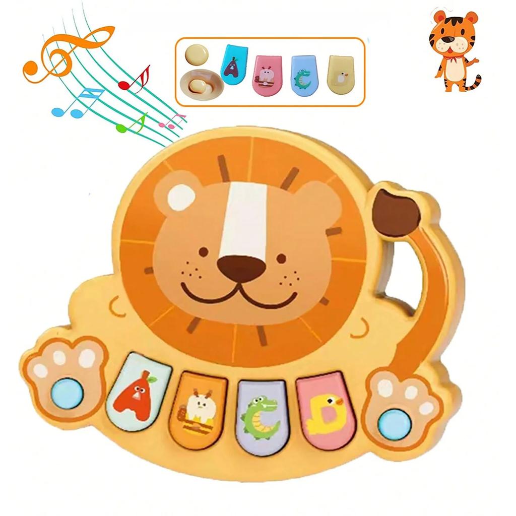 Baby Cartoon Animal Finger Piano Toy Electronic Musical Keyboard Early Educational Instrument Gift For Toddler Kids