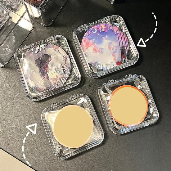 Storage Box High-Transparent Acrylic Sealing Badge Display Case Dust-Proof Moisture-Proof Badge Holder for 58-75 Mm Badges