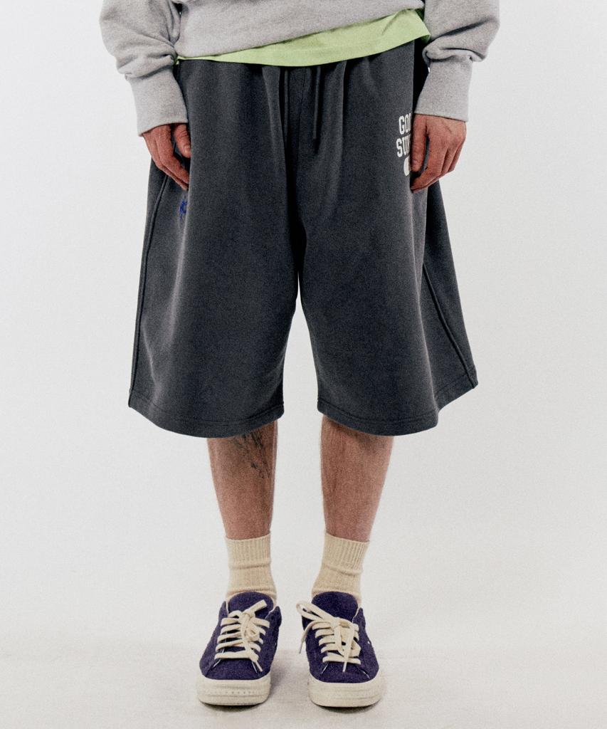 GOLDEN SUNSHINE G-2 Bermuda Sweat Shorts_Darkgray