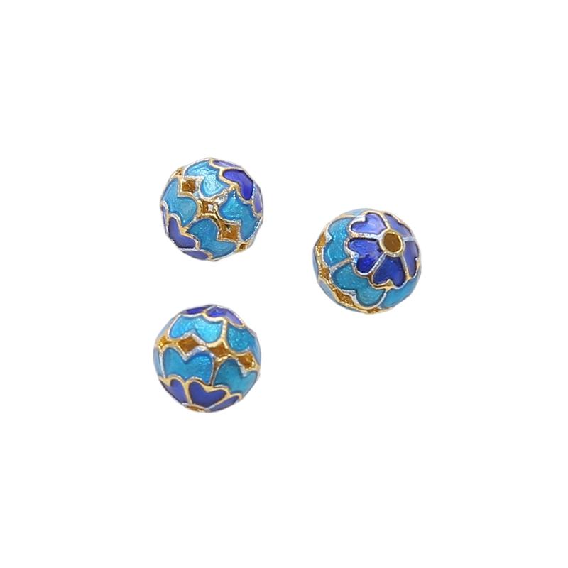 Copper Cloisonn Beads Charm Accessories For DIY Jewelry Making Bracelet Earring Necklace