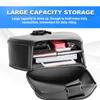 1 Pair Password Lock /Single Snap Lock Motorcycle Side Bags Motorbike Modified Riding Bag PU Leather Luggage Hanging