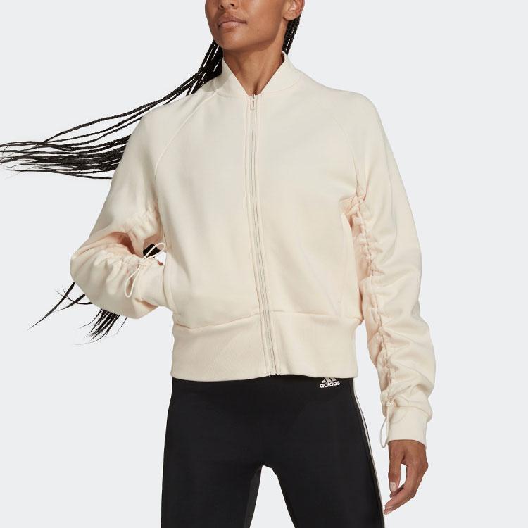 Adidas Allover Print Track Top Jacket Women Jacket Light-Beige HN5279