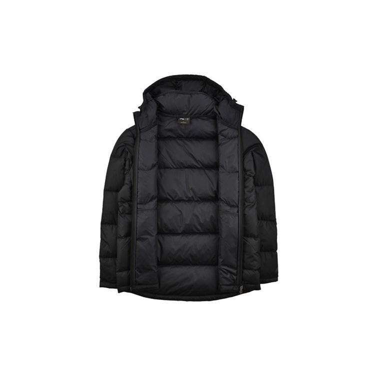 Li Ning Down Jacket Men's Standard Black AYMN067-2