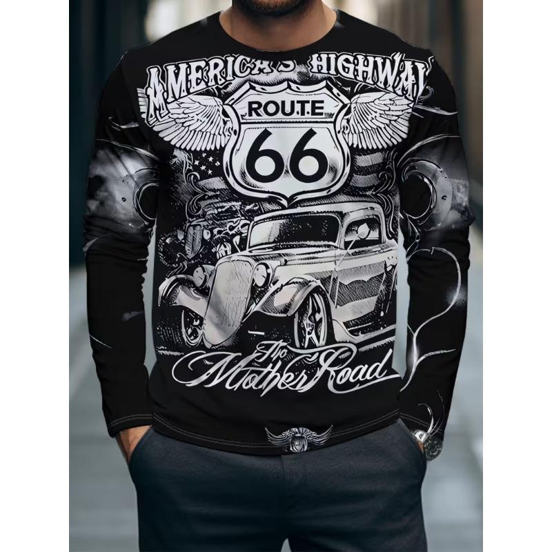 Men's Long Sleeve T-Shirt Casual Fashion