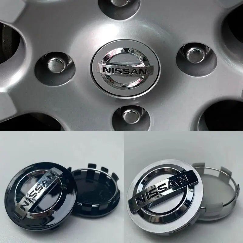 Coprimozzi per Nissan 54mm 60mm Copricoppette Ruota Auto X-Trail Qashqai Juke Leaf Micra Note Kicks 350Z Patrol Pulsar Nismo