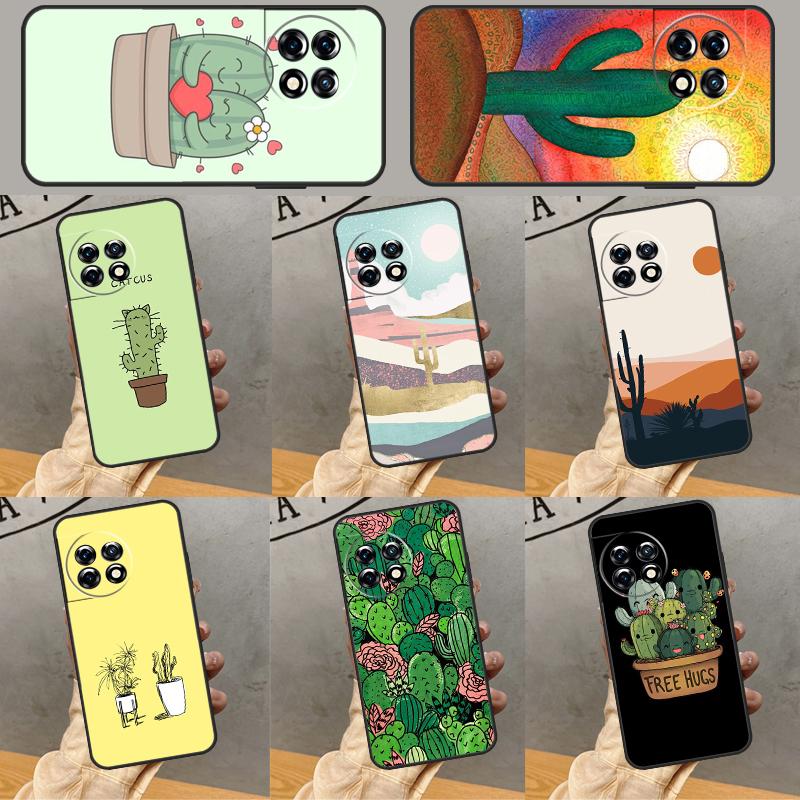 Plant Cactus Cover For OnePlus 12 12R 13 13R 11 10 Pro 8T 10T OnePlus Nord 4 CE 3 2 Lite N30 N20 N10 Case