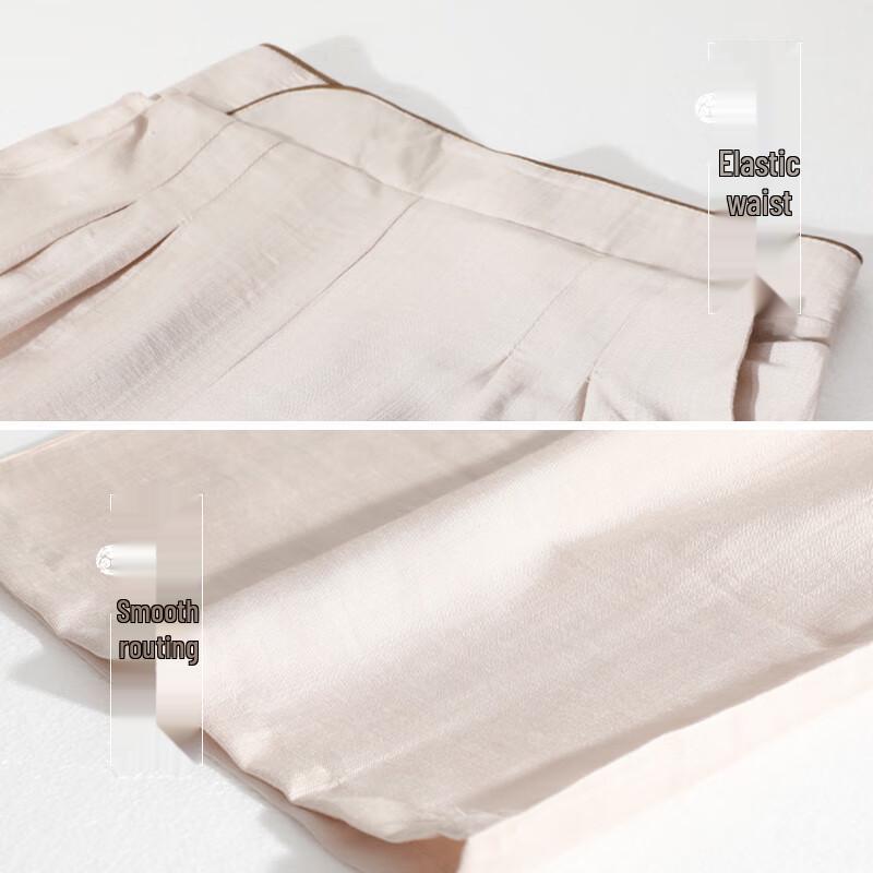 Datang Madam Women's Summer Breathable Straight-Leg Cropped Pants