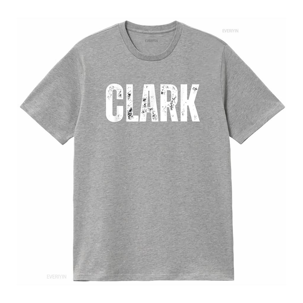 Clark T Shirt vintage Washed Breathable Casual Versatile Stretched designer clothes Comfortable fashion Soft homme Unisex