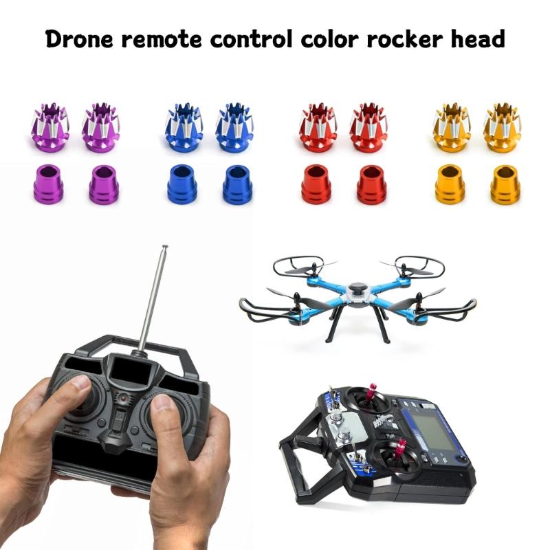 3D Rocker Head Anti-slip Metal Transmitters Stick Ends for Jumpers Remote Controls