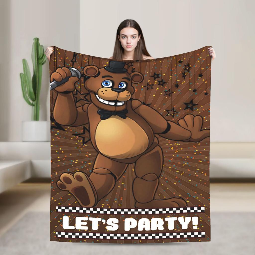 At F-Freddys Blanket Warm Comfortable Plush Bedding Throws For Kids Adult Couch Chair Sofa Bed Flannel Bedspread Bed Cover