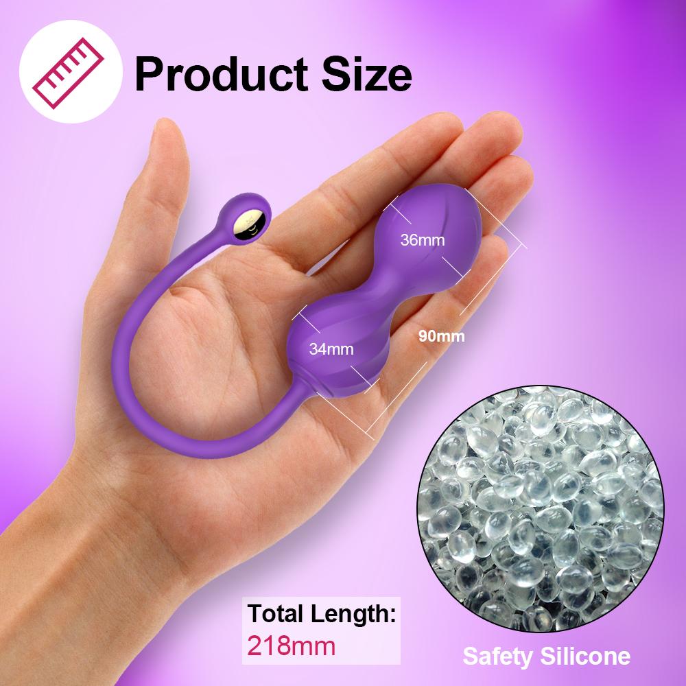 Telefon APP Dálkové ovládání Vibrátor Ball Women G Bodová masáž klitorisu Sexuální hračky pro dospělé pro ženy