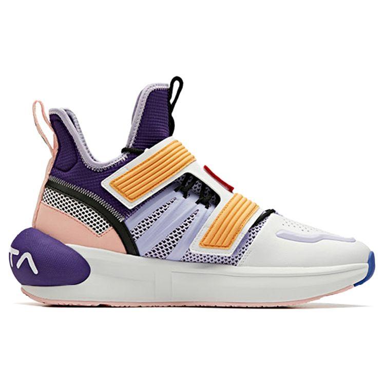Anta Dragon Ball Super X  Frieza First Form High-Top Basketball Shoes Men Sneakers White Purple 11941602-1