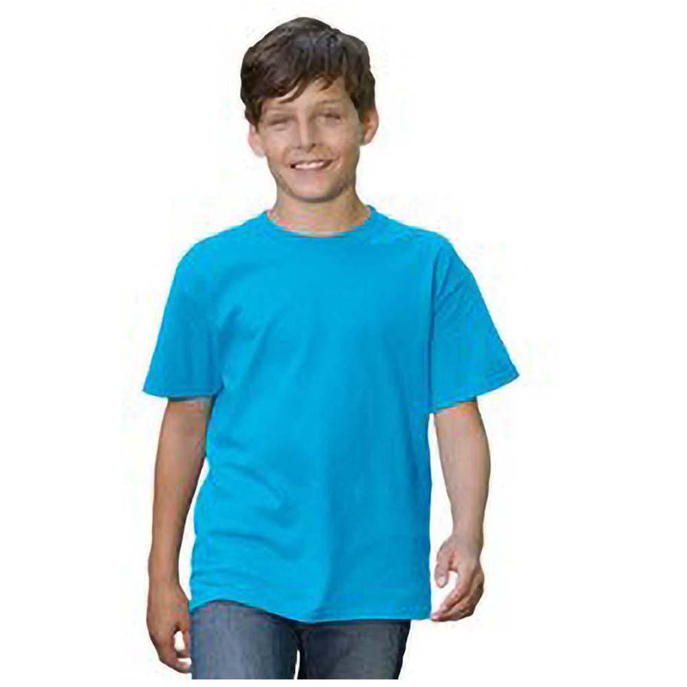 T-Shirt Fruit Of The Loom Bambini - Pacco Da 1, Cotone, Girocollo, Nastro Collo, Lavabile - Foto 5