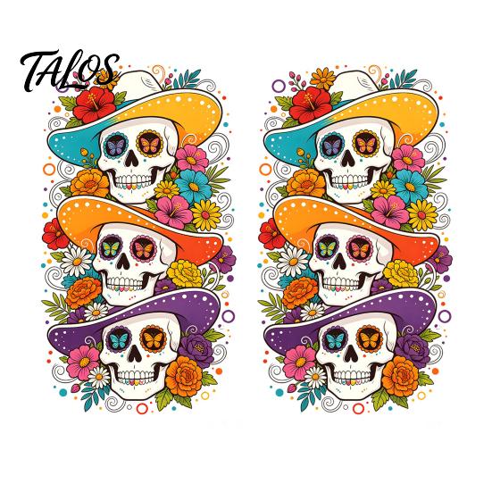 Seasonal Window Art for Parties Skeleton Undead Static Sticker, Waterproof PVC Decorative Decals, Durable Removable Autumn Scene Stickers Film Harvest