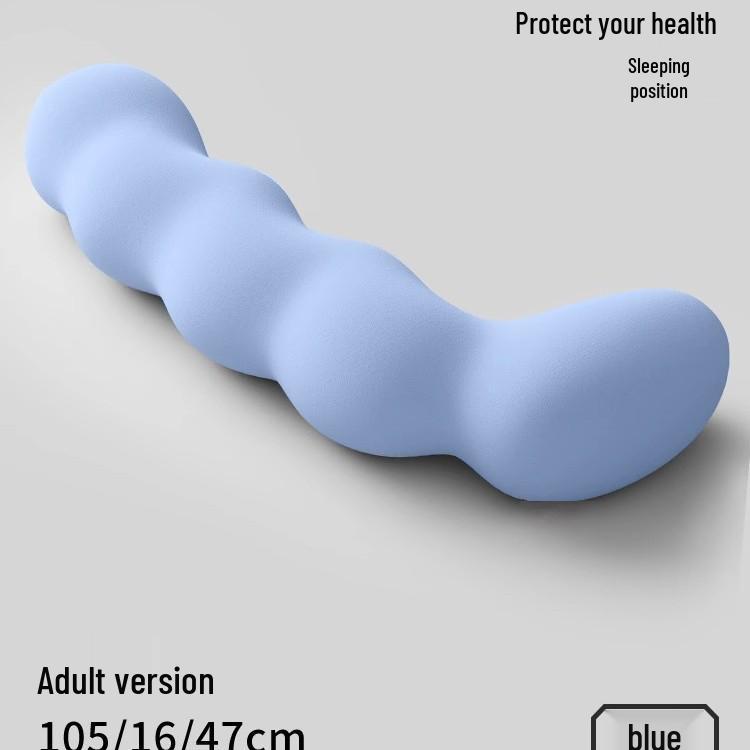 Ergonomic Long Body Pillow for Pregnant Women and Adults - Ideal for Side Sleeping and Leg Support