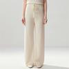 Lekasha Cashmere Women's High-Waisted Loose Knit Pants - Autumn/Winter Drawstring Style