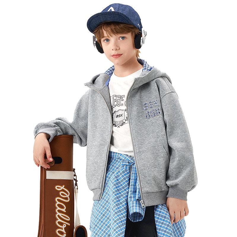 ASK JUNIOR Boys  Hooded Academic Style Sweatshirt 140